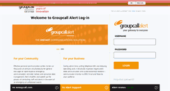 Desktop Screenshot of alert.groupcall.com